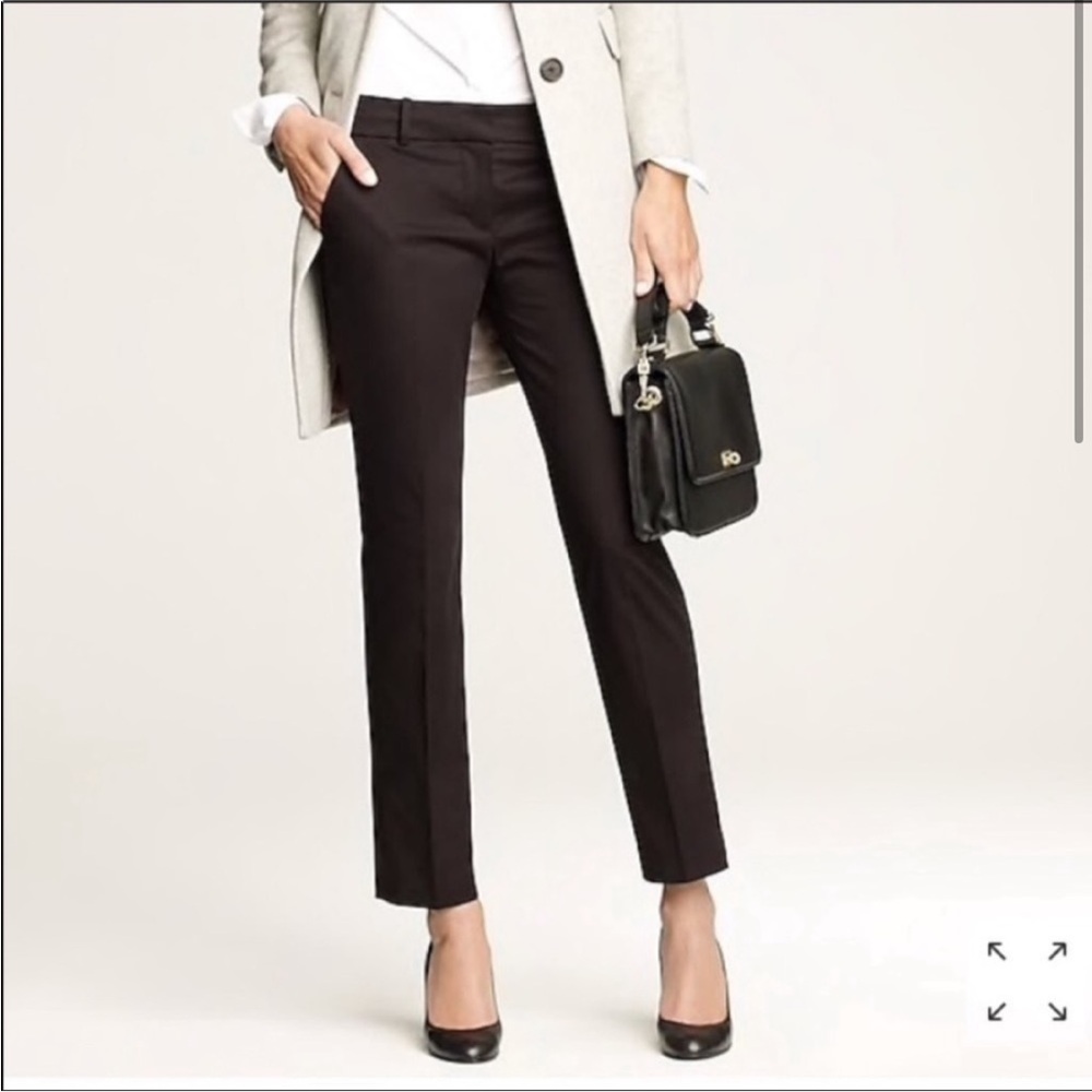 J.Crew Café Capri Black Wool Pants Size 4